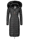 Navahoo Damen Warmer Winter Steppmantel Umay Schwarz Gr. M