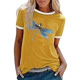 Oberteile Damen Oberteile Damen Locker Damen Print Hemd Top Bluse Mode Sweatshirt Damen...