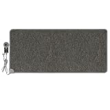 Mi-Heat Warm Feet Infrarot Heizteppich Heizmatte 55x110cm grau/anthrazit - ca. 40°C - mit...