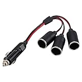 Leehitech 12V Drei-Port-Auto-Zigarettenanzünder, Zigarettenanzünder-Stecker-Adapter...
