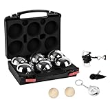 Gravurmaster Boule Set personalisiert Boccia Kugeln mit Wunschtext & Logo durch...