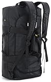 MIER Sporttasche Herren Wasserresistente Reisetasche 60L groß Heavy Duty...