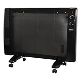 Syntrox Schwarze 2400W Infrarotheizung Glimpa | Wärmewellenheizung | Infrarotheizer,...