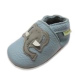 SAYOYO Netter Elefant WeichesLeder Lauflernschuhe Krabbelschuhe Babyschuhe 21/22...