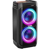 W-KING 220W PEAK Bluetooth Lautsprecher Groß,115dB Lauter Sound,Musikbox Bluetooth...