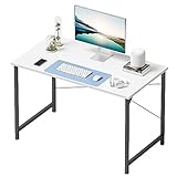 CubiCubi Schreibtisch Kleiner Tisch Computertisch, 100 x 48 x 75 cm Home Office...