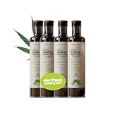 SANUUS Bio Hanföl kaltgepresst 100% ungefiltert 4x500ml - Rein aus Naturland Hanfsamen...
