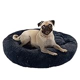 Carky 70cm Hundebett Katzenbett Haustierbett Bett Hundekorb Plüsch Donut Kissen