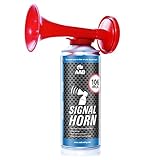 AAB Signal Horn – Laut Nebelhorn 106 dB(A) Mit Nicht Brennbarem Gas, Bis Zu 120 Kurze...