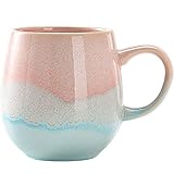 FülleMore 500ml große Kaffeetasse Porzellan Kaffeebecher mit Henkel Cappuccinotasse...