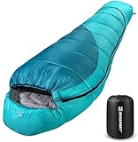 Bessport Schlafsack Winter Outdoor, 10 °C - 7 °C Mumieschlafsack für 3-4 Jahreszeiten,...