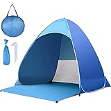 Strandmuschel Pop Up, Tragbar Extra Light Automatisches Strandzelt, Sun Shelter für 2-3...