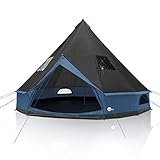 your GEAR Zelt Ravello 400 Tipizelt für 4-6 Personen Familienzelt UV 50+ Schutz...
