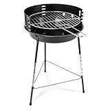 BBQ Holzkohle-Rundgrill Mobiler Holzkohlegrill TÜV/GS-Zeichen für 2 bis 3...