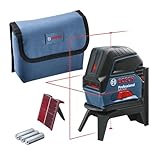 Bosch Professional Kreuzlinienlaser GCL 2-15 (roter Laser, Innenbereich, mit...