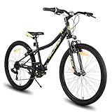 HILAND Climber 24 Zoll Kinderfahrrad, 7 Gang V-Bremse Kinder Mountainbike, Jugend MTB mit...
