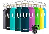 Super Sparrow Trinkflasche Edelstahl -1000ml- Auslaufsicher Thermoskanne,...