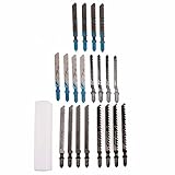 MechKit Stichsägeblätter-Set, 20 Stück, HSS T-Schaft, klar, schnell schneidend,...