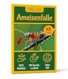Ameisenfalle mit Spezial-Lockstoff – 9x Stück – Klebefalle zur Überwachung –...