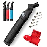 Valiant Sportballpumpe mit 5 Nadeln (Stift) und Tasche, Dual-Action-Handluftpumpe mit...