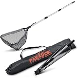 Paradox Fishing gummierter Kescher 2,1m I Teleskop Kescher Angeln I gummiert...