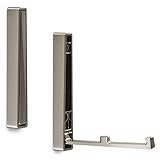Aufbau Klapphaken BARI 120 x 16 x 15 mm Edelstahloptik Mantelhaken klappbar...