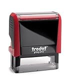 Trodat – Printy 4912 - feuerrot - mit Wunschtext personalisieren, hier gleich...