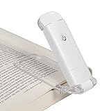 DEWENWILS Leselampe Buch Klemme, LED Klemmleuchte USB Wiederaufladbar Leselicht, 2...