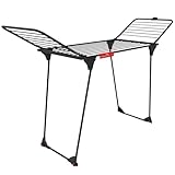 Vileda King Ultimate Wäscheständer, Black Edition, XXL-Leinen für weniger Falten,...