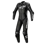Alpinestars Stella GP Plus Damen 1-Teiler Motorrad Lederkombi (Black/White,40)