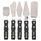 Ohulelks 5-Teiliges Malmesser-Set Aus Edelstahl, Spachtelpalettenmesser zum Mischen Von...