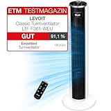 Levoit 28dB leiser Turmventilator mit Fortschrittlichem Schlafmodus, Ventilator...