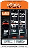 L'Oréal Men Expert Pflegeset für Männer, Geschenkset mit XXL 5-in-1 Duschgel und...