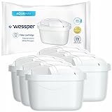 Wasserfilter für Brita Maxtra Plus 6 Pack | Wessper + Kartuschen Filter mit Aktivkohle...