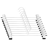 Fousenuk Hosenbügel Klemmbügel, 10 Stück Kleiderbügel Hosen 30cm, Metall Rockbügel,...