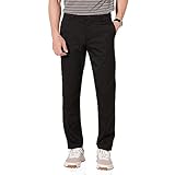 Amazon Essentials Herren Stretch-Golfhose in schmaler Passform, Schwarz, 34W / 34L