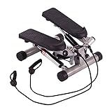 Ultrasport Swing Stepper, inklusive Trainingsbändern, Heimtrainer Stepper mit...