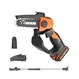WORX Akku Mini Kettensäge 18V(MAX 20V) WG324E.1, PowerShare, 12 cm Führungsschiene,...