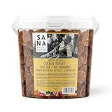 SANA Premium Dog Foods I 100% Natur luftgetrocknete Hähnchen Burger I 800g Eimer I...