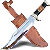 14-Zoll-Crocodile-Dundee-Messer mit feststehender Klinge und Scheide – Jagdmesser mit...