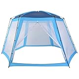 [Enshey Poolzelt 500 x 433 x 250 cm blau] – wasserdichte Poolüberdachung für den...