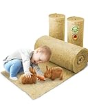 Nagerteppich aus 100% Hanf auf Rolle mit 5m Länge, 50cm Breite, 5mm dick, Hanfteppich...