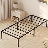 Xbro Bett 90 x 200 cm,Bettgestell 90 x 200 cm Höhe 37 cm mit Stauraum Unter dem...