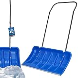 KOTARBAU® Schneeschieber mit Rädern Schneeschaufel 80 cm Schneewanne mit...