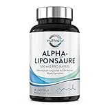 Alpha-Liponsäure ALA 500mg | 180 hochdosierte vegane Kapseln | Hilft bei Entzündungen,...