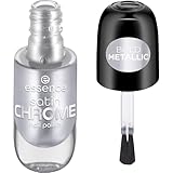 essence satin CHROME nail polish, Nr. 04, Silber, abdeckend, Expressergebnis,...