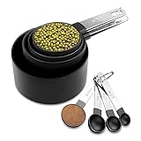 Fousenuk 8 Stück Messlöffel Set, Messbecher Set Edelstahl für Messen...