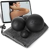 Bomb-Ball Black Massage Ball Set - Faszien + Lacrosse Bälle für ultimative...