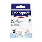 Hansaplast Aqua Protect Pflaster (20 Strips), wasserfeste Wundpflaster mit extra starker...