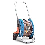 Gartenschlauchwagen 50 m, Schlauchwagen mit Rädern, Gartenschlauchhalter, besonders...
